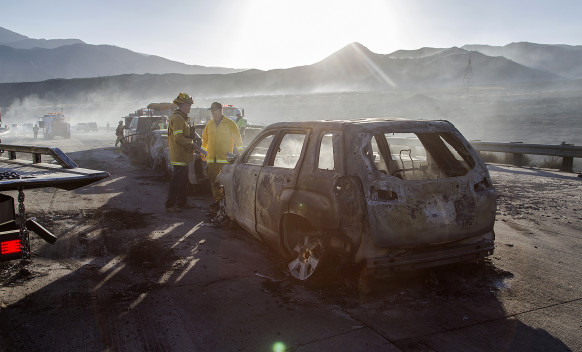 Auto distrutte dall'incendio denuncia